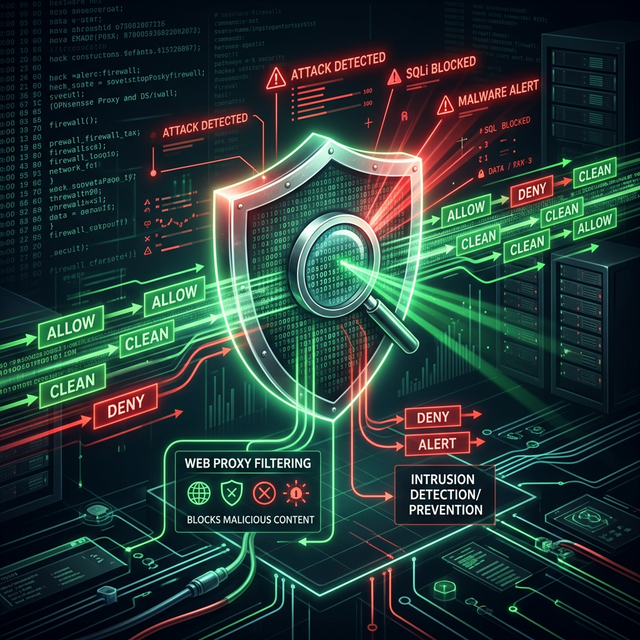 OPNsense Proxy & IDS/IPS einrichten
