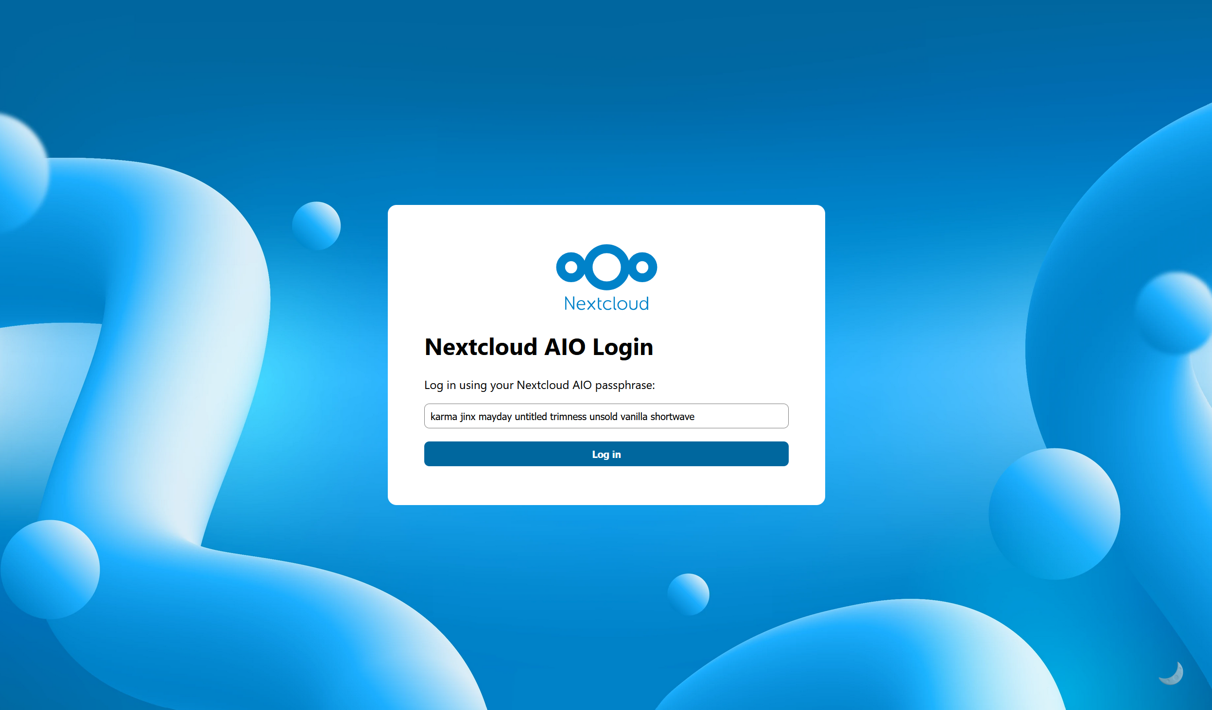 Login mit Passphrase